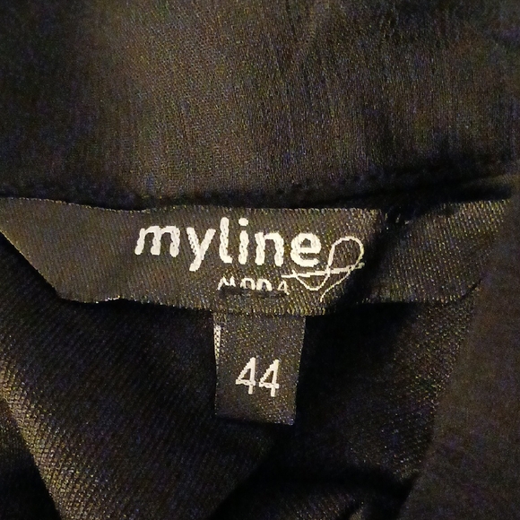 Myline Moda Black Dress / Size 44 - Picture 8 of 11